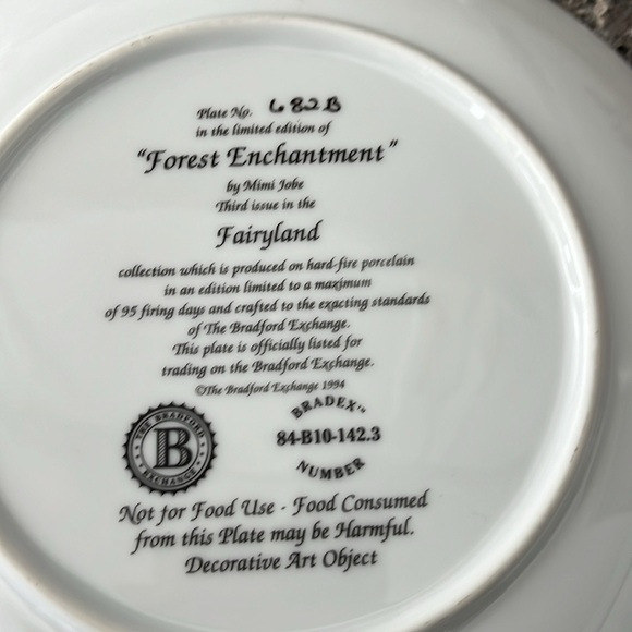 Collector Bradford plate - forest enchanted - Picture 2 of 3